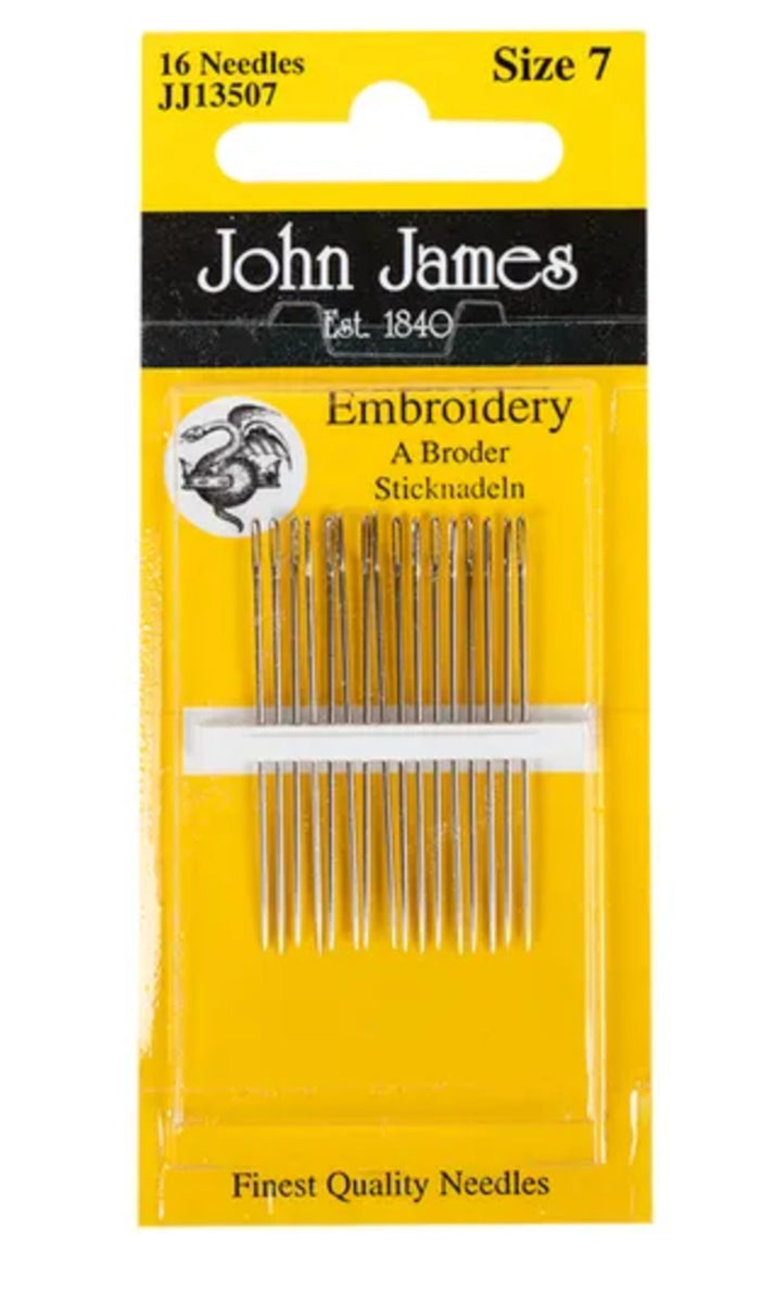 John James Embroidery Needles JJ13507 Size 7 – Brooklyn General Store