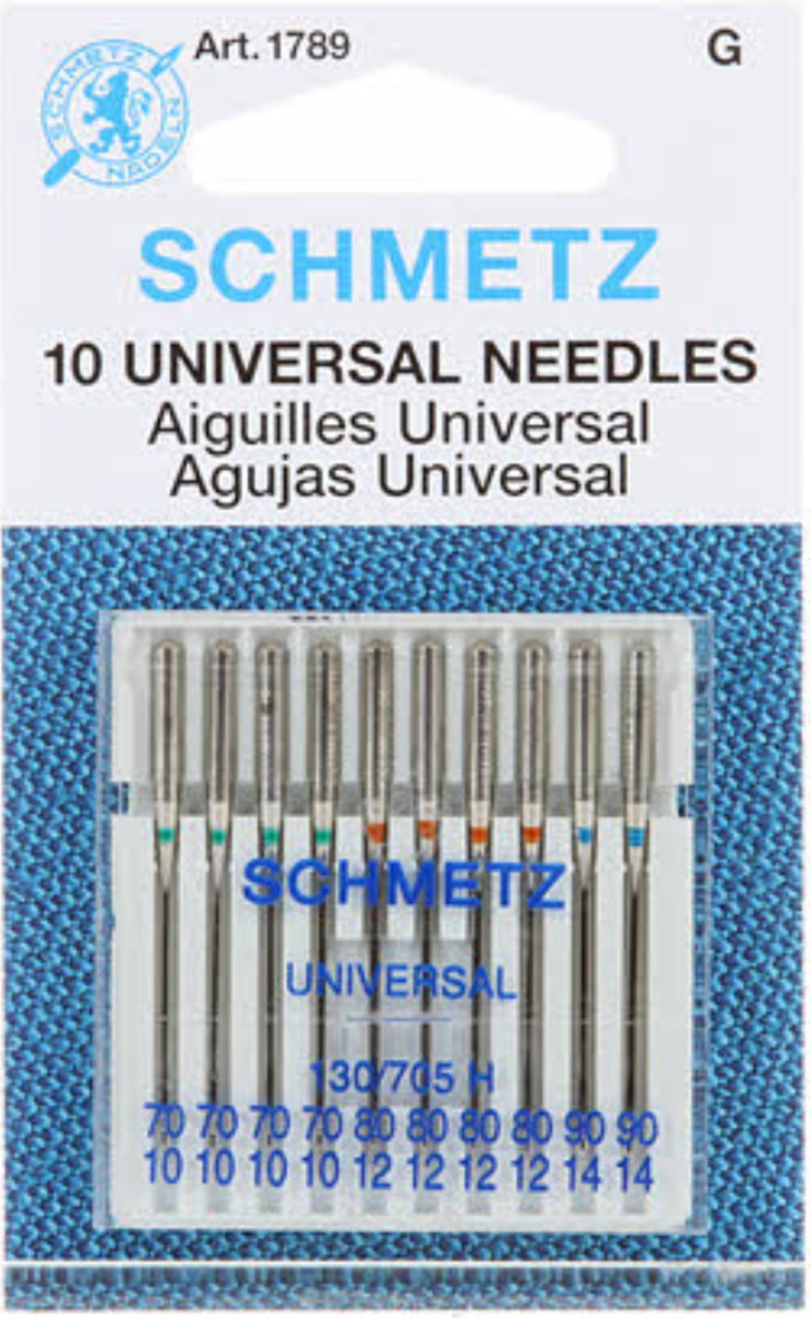 Schmetz Universal Sewing Machine Needles assorted sizes 130/705 1789 G –  Brooklyn General Store