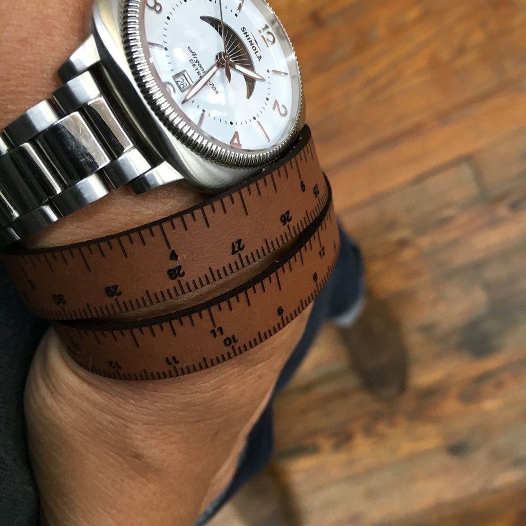 16in Wrist Ruler - Medium Brown