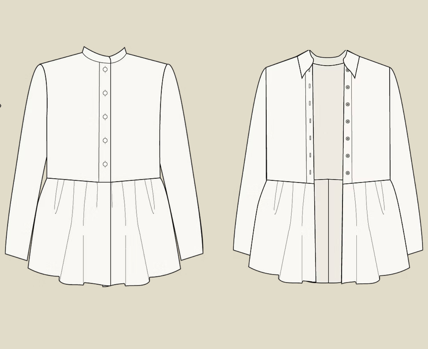 Darwin Pattern Charlie Darwin Textiles - Canary Sewing Pattern – Brooklyn General Store