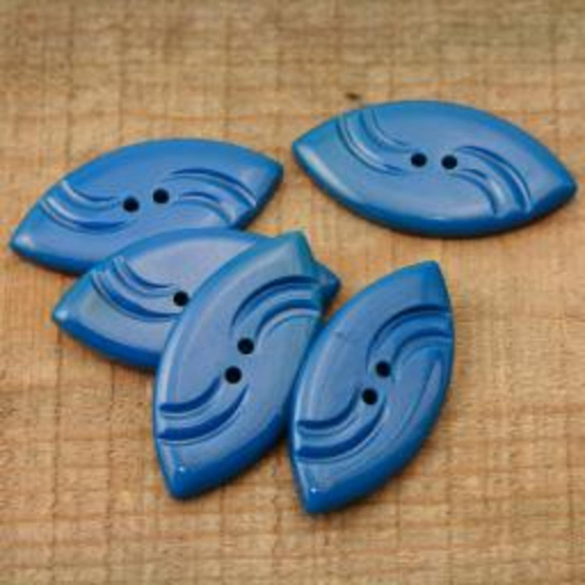 Ren Button Renaissance Buttons Vintage Blue Footballs VIN414 – Brooklyn General Store