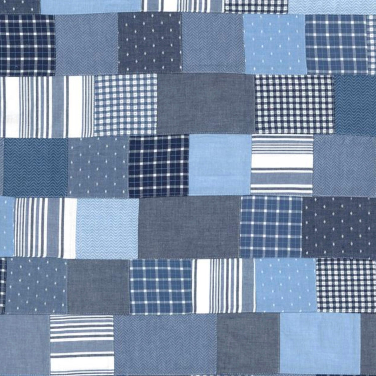 Moda Fabrics - 12222 Denim Daisies Patchwork - 44 in 26 Navy – Brooklyn ...