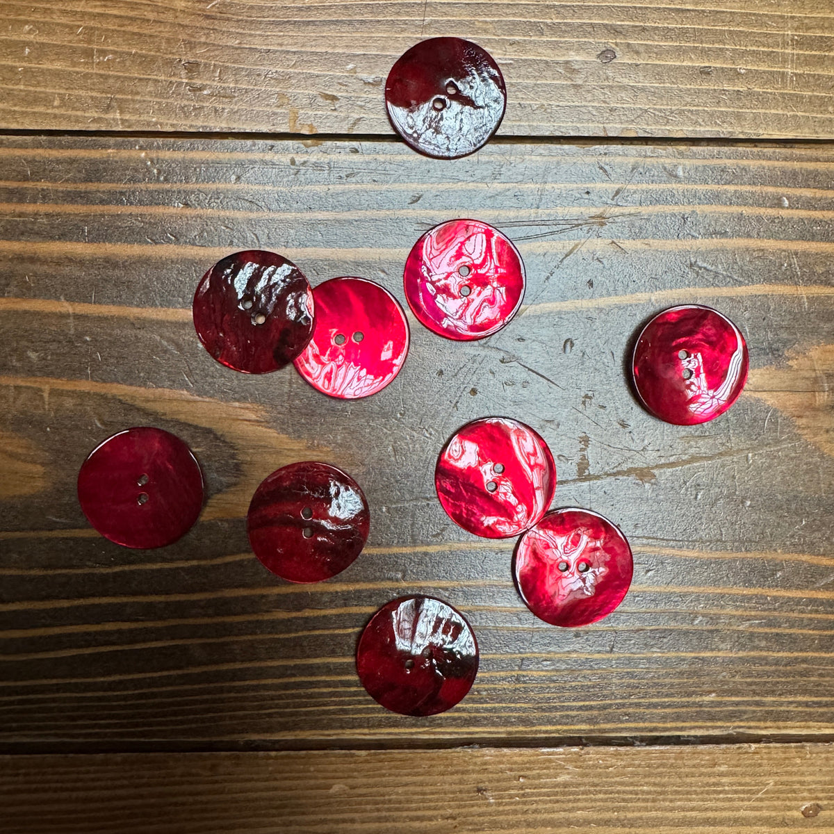 Red Shell Button German Red Shell Button - 28mm – Brooklyn General Store