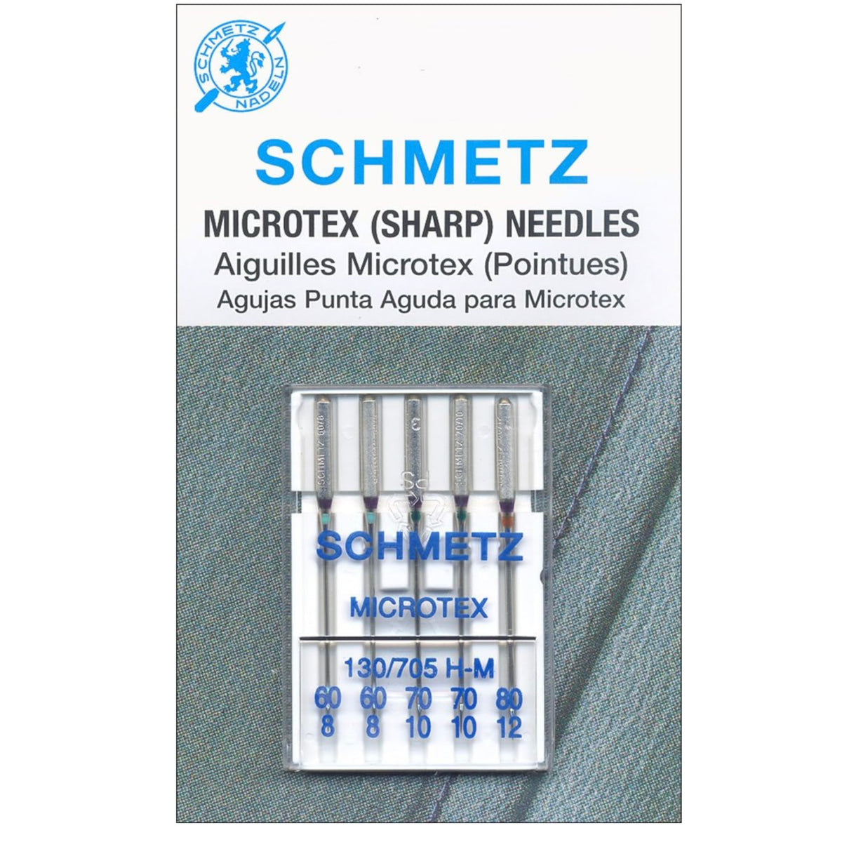 SCHMETZ Microtex (Sharp) Aghi Macchina Da Cucire 70/10 – Confezione Da 100 Pezzi, Perfetti Per Tessuti Delicati