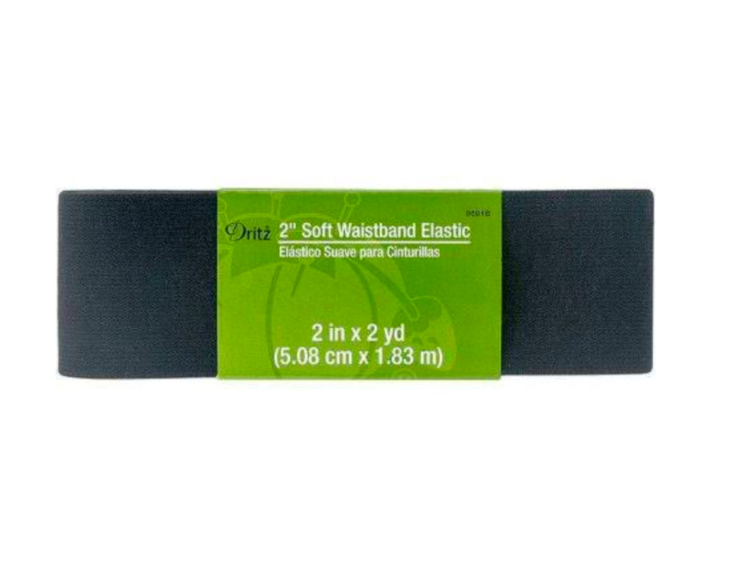 Dritz 2 Soft Waistband Elastic, White, 2 yd