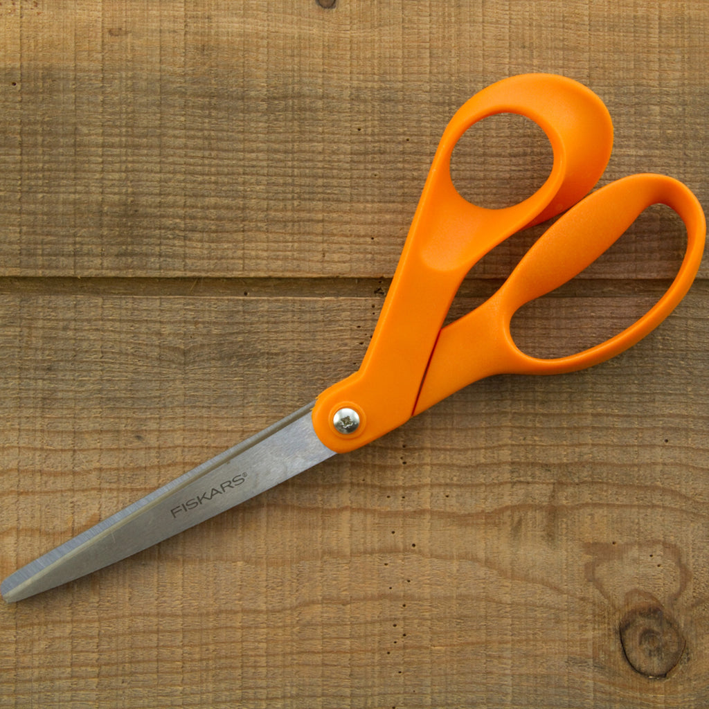 2pack Fiskars Scissors 8 Original 3.5 Cut Orange Straight Handle