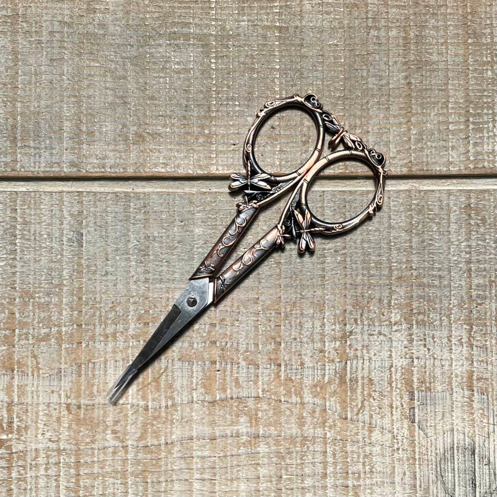 Firefly Notes-Tulip Garden Embroidery Scissors-Antique Gold