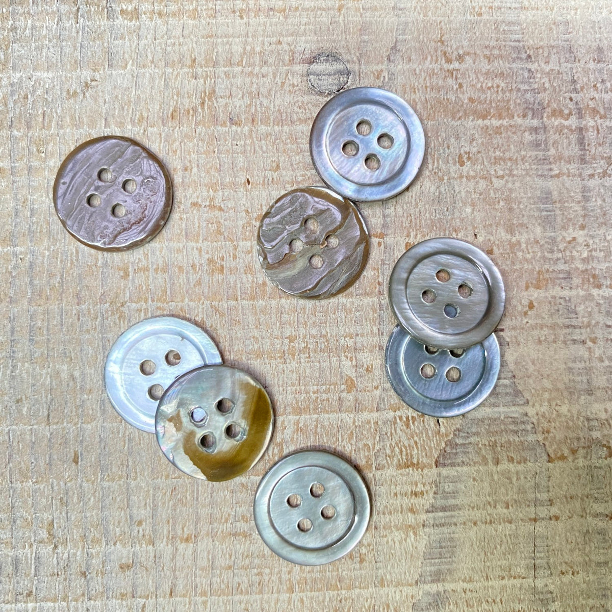 Gray Vintage Shell Round Button-BN0770S15-15mm – Brooklyn General Store