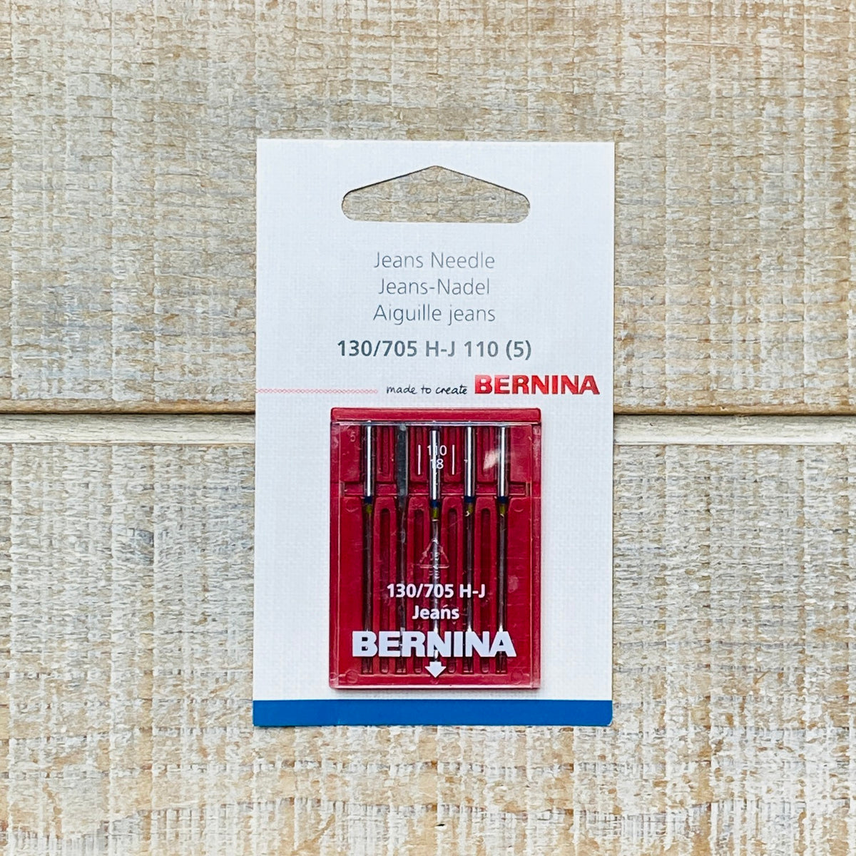 Bernina Sewing Machine Needle 130/705 HJ Jeans 110/18 Brooklyn