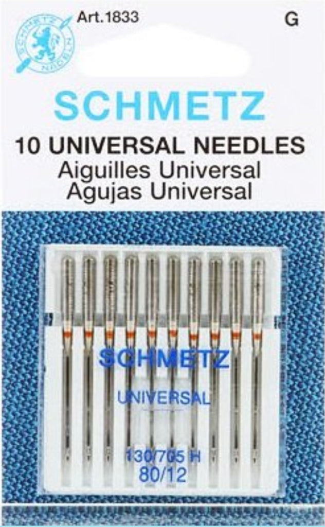 Schmetz Universal Sewing Machine Needles 130/705 H 80/12 1833