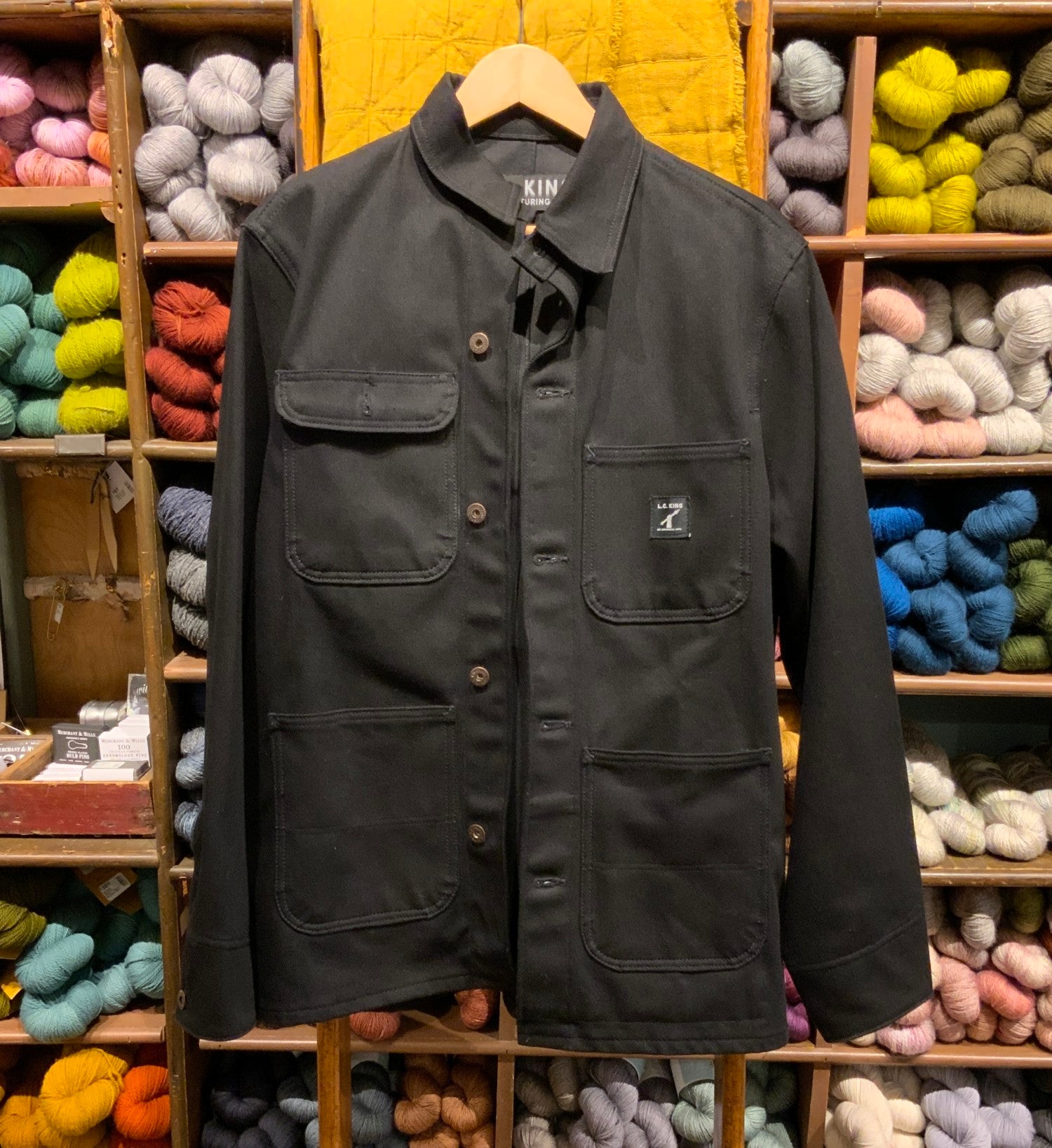 LC King Black Denim Chore Coat Lot 45 LC – Brooklyn General Store