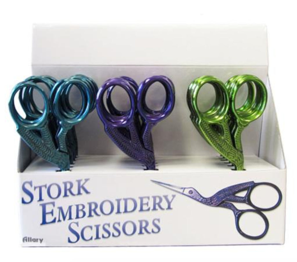 3 1/2 Inch Fine Italian Ruby-Eyed Stork Scissors